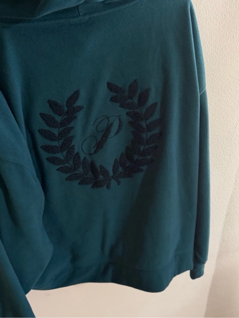 PINK Victoria's Secret Size XXL Teal Sweatshirt and Matching Short Set